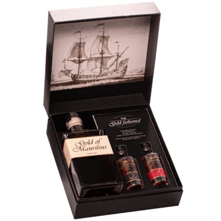 Giftset Rumm Dark Gold of Mauritius 40%